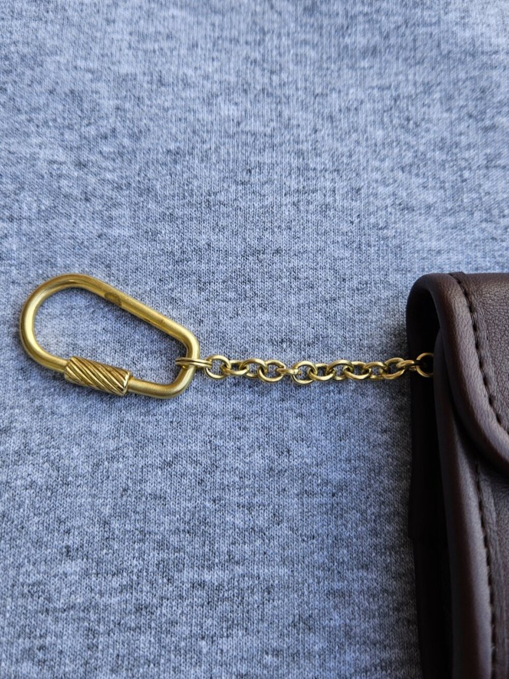 Coach Vintage Brown Leather Mini Photo Book Charm/Keychain Bag Charm Y2K Key Fob - Picture 7 of 11